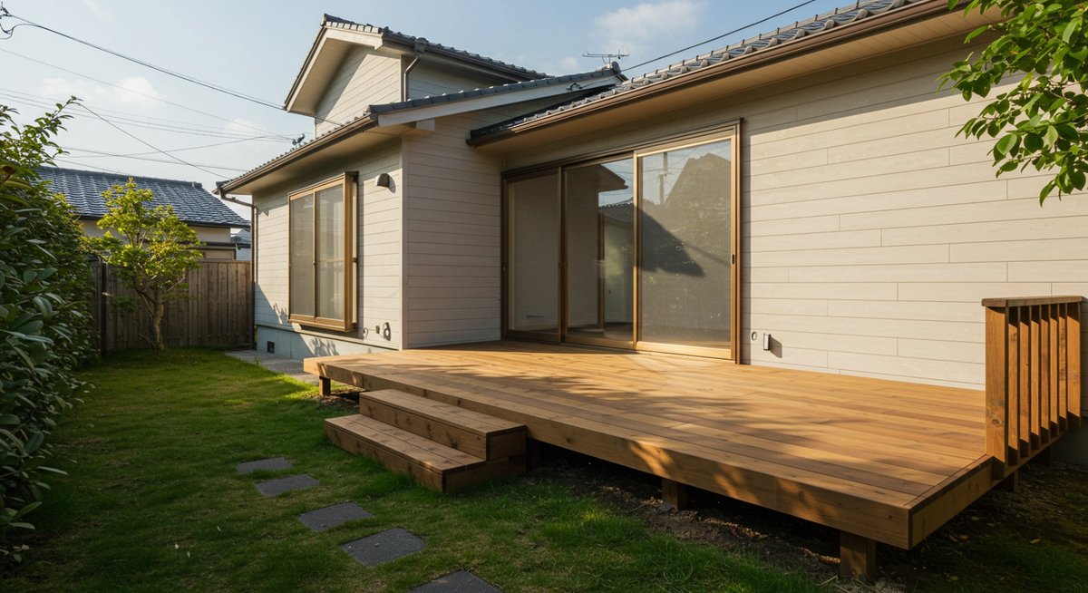 家相 欠け 対策 ウッド デッキ