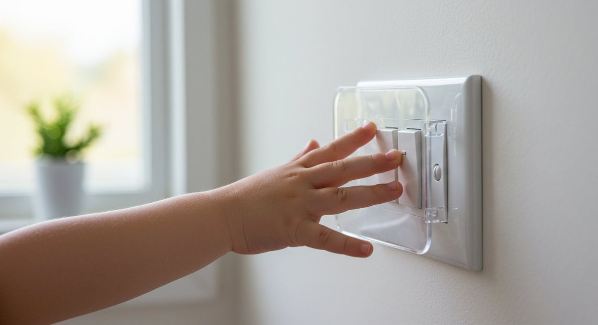 電気 スイッチ カバー 押せ ない よう に 100均