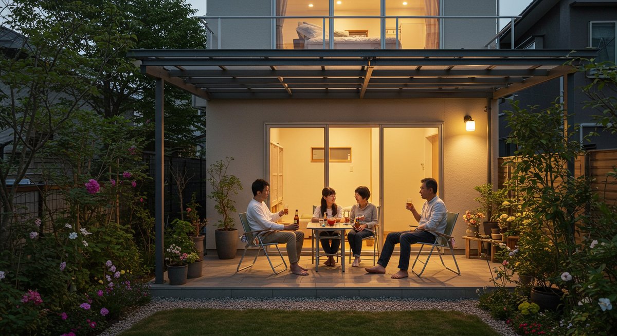 カーポートの上 に 部屋
