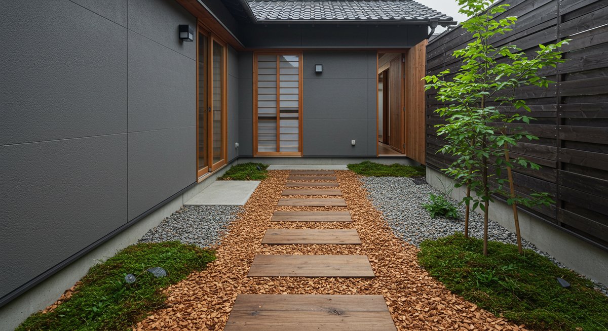 ウッド チップ 砂利 どっち